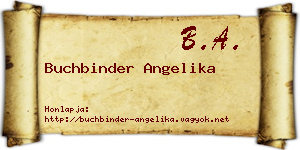 Buchbinder Angelika névjegykártya